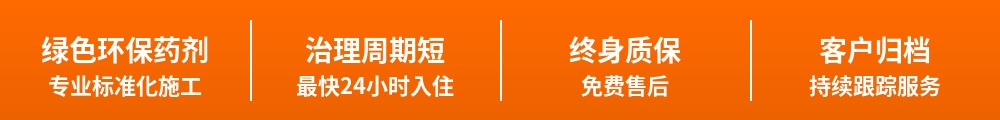 绿色环保药剂 · 治理周期短 · 终身质保 · 客户归档